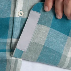 Argino Hemd mit kurzem Ärmel für Herren | Tranquil Blue Check