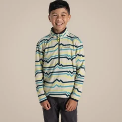 Bachas Half Zip Fleece für Kinder | Key Lime Print