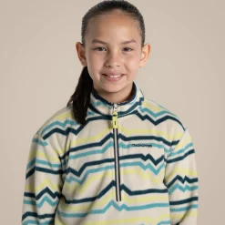 Bachas Half Zip Fleece für Kinder | Key Lime Print