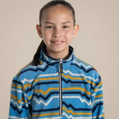 Bachas Half Zip Fleece für Kinder | Bright Sky Print