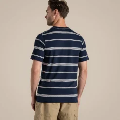 Buffon T-Shirt für Herren | Blue Navy Stripe