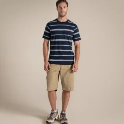 Buffon T-Shirt für Herren | Blue Navy Stripe