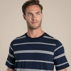 Buffon T-Shirt für Herren | Blue Navy Stripe