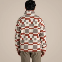 Clifford Half Zip Fleece für Herren | Red Beach Print