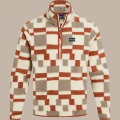 Clifford Half Zip Fleece für Herren | Red Beach Print