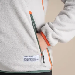 CO2 Renu Fleece mit durchgehendem Reißverschluss für Damen | Light Grey Marl