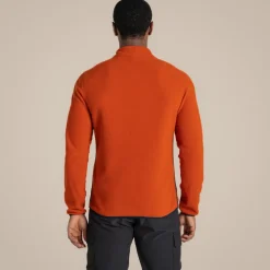 CO2 Renu Fleece mit durchgehendem Reißverschluss für Herren | Carnelian Orange