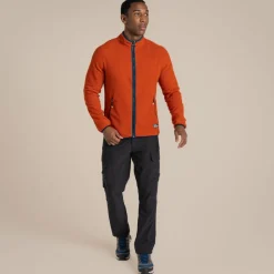 CO2 Renu Fleece mit durchgehendem Reißverschluss für Herren | Carnelian Orange