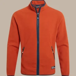 CO2 Renu Fleece mit durchgehendem Reißverschluss für Herren | Carnelian Orange