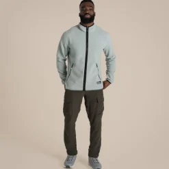 CO2 Renu Fleece mit durchgehendem Reißverschluss für Herren | Lichen Green