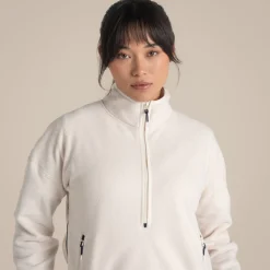 CO2 Renu Half Zip Fleece für Damen | Ecru