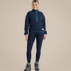 CO2 Renu Half Zip Fleece für Damen | Blue Navy