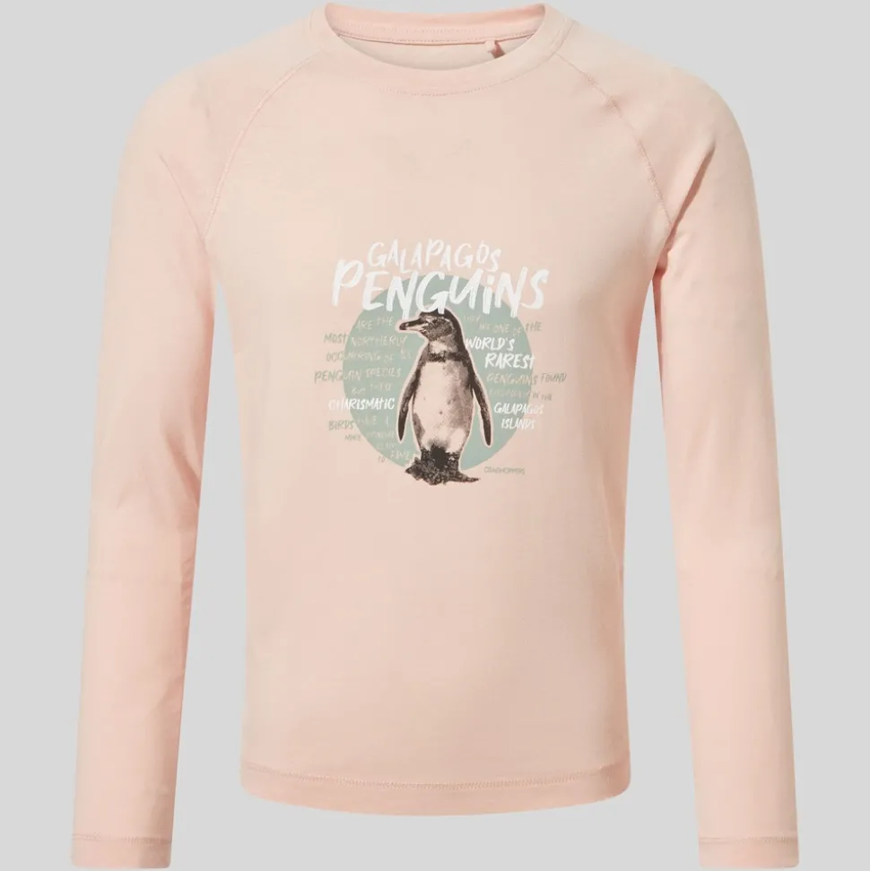 Colly Langarm-T-Shirt für Kinder | Pink Dusk