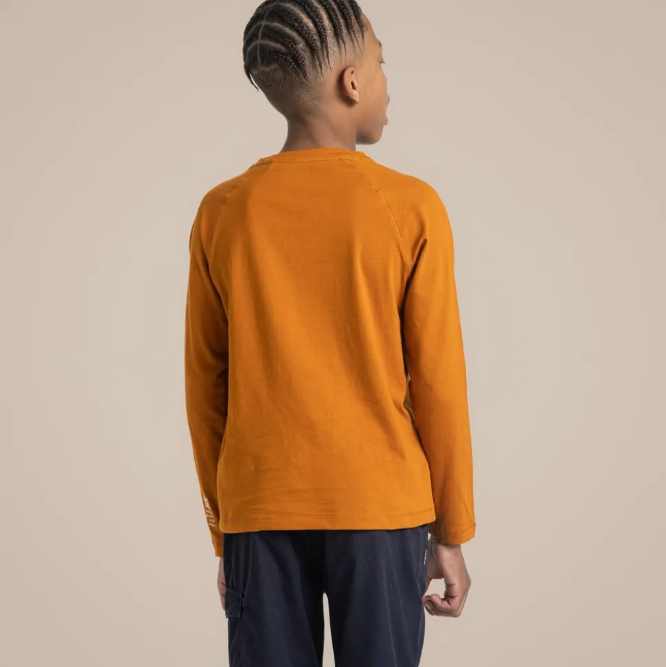 Colly Langarm-T-Shirt für Kinder | PumpkinSpice Turtle