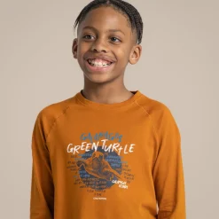 Colly Langarm-T-Shirt für Kinder | PumpkinSpice Turtle