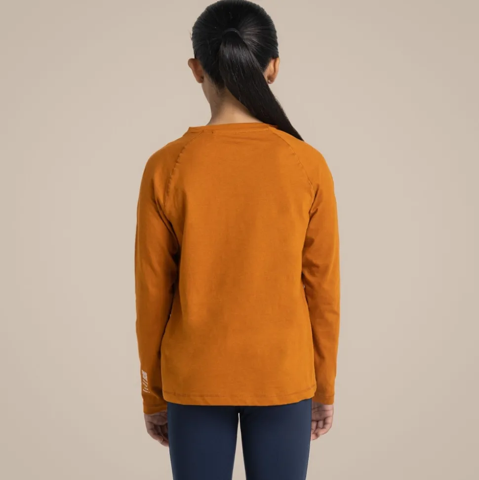 Colly Langarm-T-Shirt für Kinder | PumpkinSpice Turtle