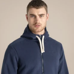 Colm Fleece mit durchgehendem Reißverschluss für Herren | Blue Navy