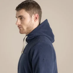 Colm Fleece mit durchgehendem Reißverschluss für Herren | Blue Navy