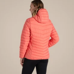Compresslite VIII Kapuzenjacke für Damen | Deep Coral