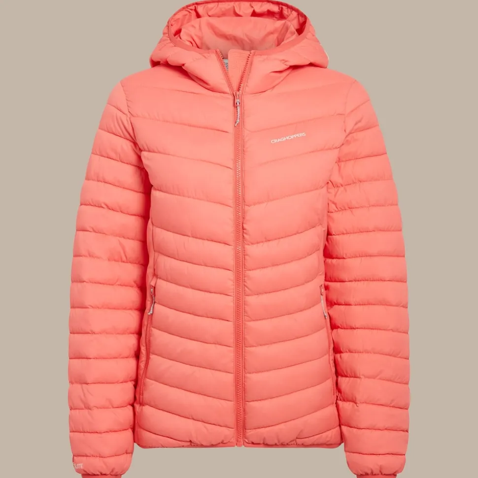 Compresslite VIII Kapuzenjacke für Damen | Deep Coral