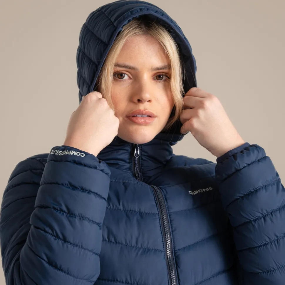 Compresslite VIII Kapuzenjacke für Damen | Blue Navy / Blue Navy