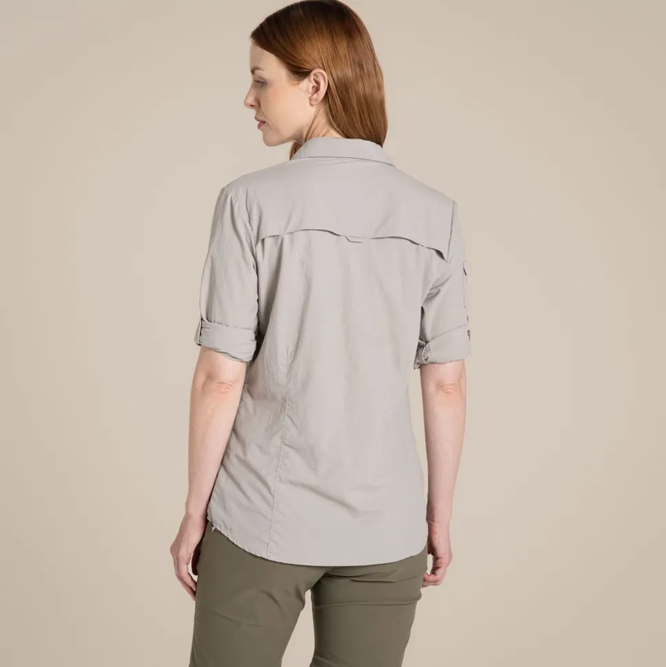 Damen NosiLife Adventure Langarmshirt III | Soft Mushroom