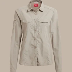 Damen NosiLife Adventure Langarmshirt III | Soft Mushroom