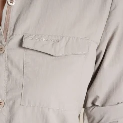 Damen NosiLife Adventure Langarmshirt III | Soft Mushroom