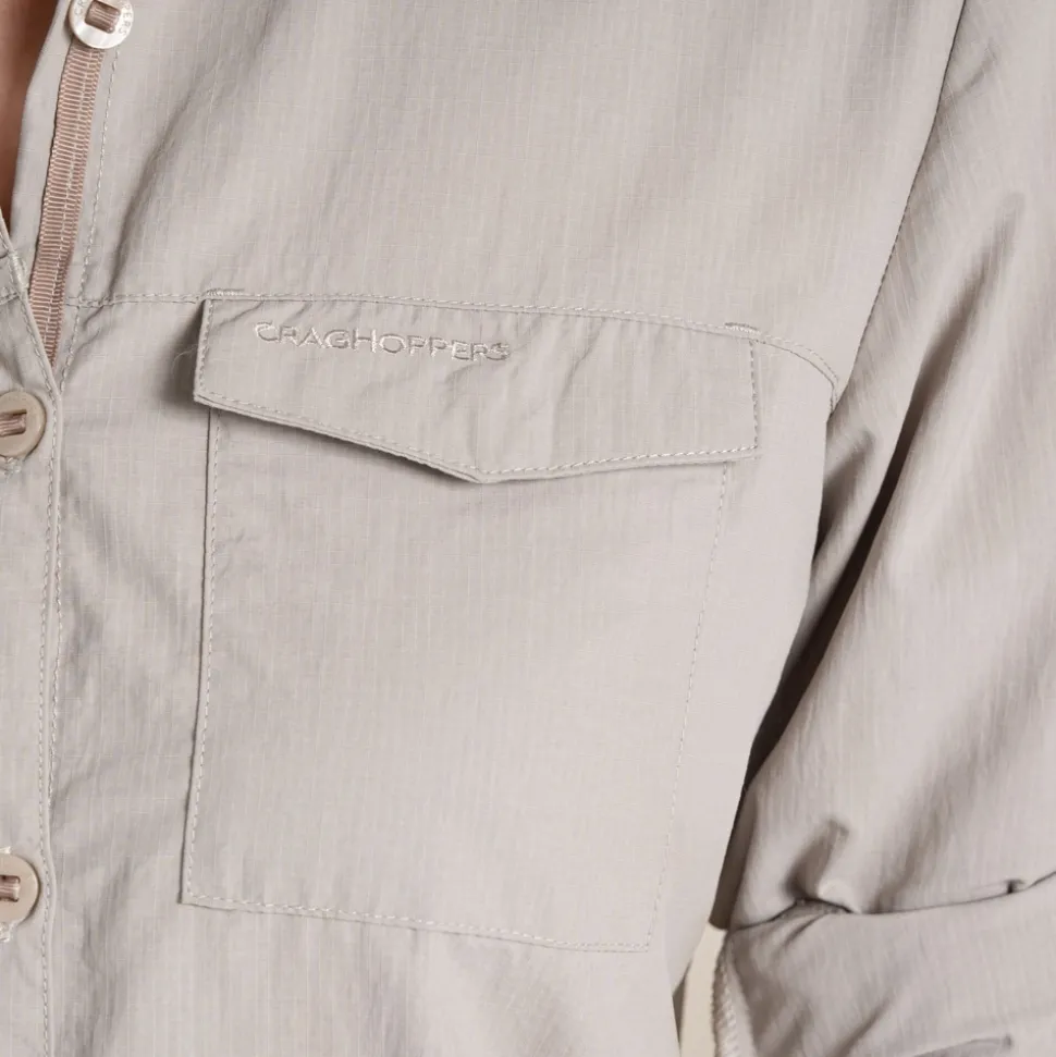 Damen NosiLife Adventure Langarmshirt III | Soft Mushroom