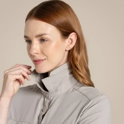 Damen NosiLife Adventure Langarmshirt III | Soft Mushroom