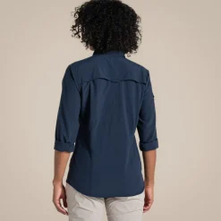 Damen NosiLife Adventure Langarmshirt III | Blue Navy