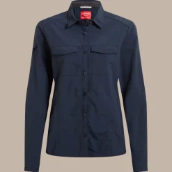 Damen NosiLife Adventure Langarmshirt III | Blue Navy