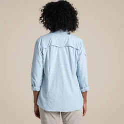 Damen NosiLife Adventure Langarmshirt III | Nimbus Blue