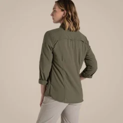 Damen NosiLife Adventure Langarmshirt III | Wild Olive
