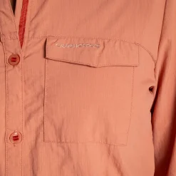 Damen NosiLife Adventure Langarmshirt III | Red Sandstone