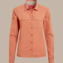 Damen NosiLife Adventure Langarmshirt III | Red Sandstone