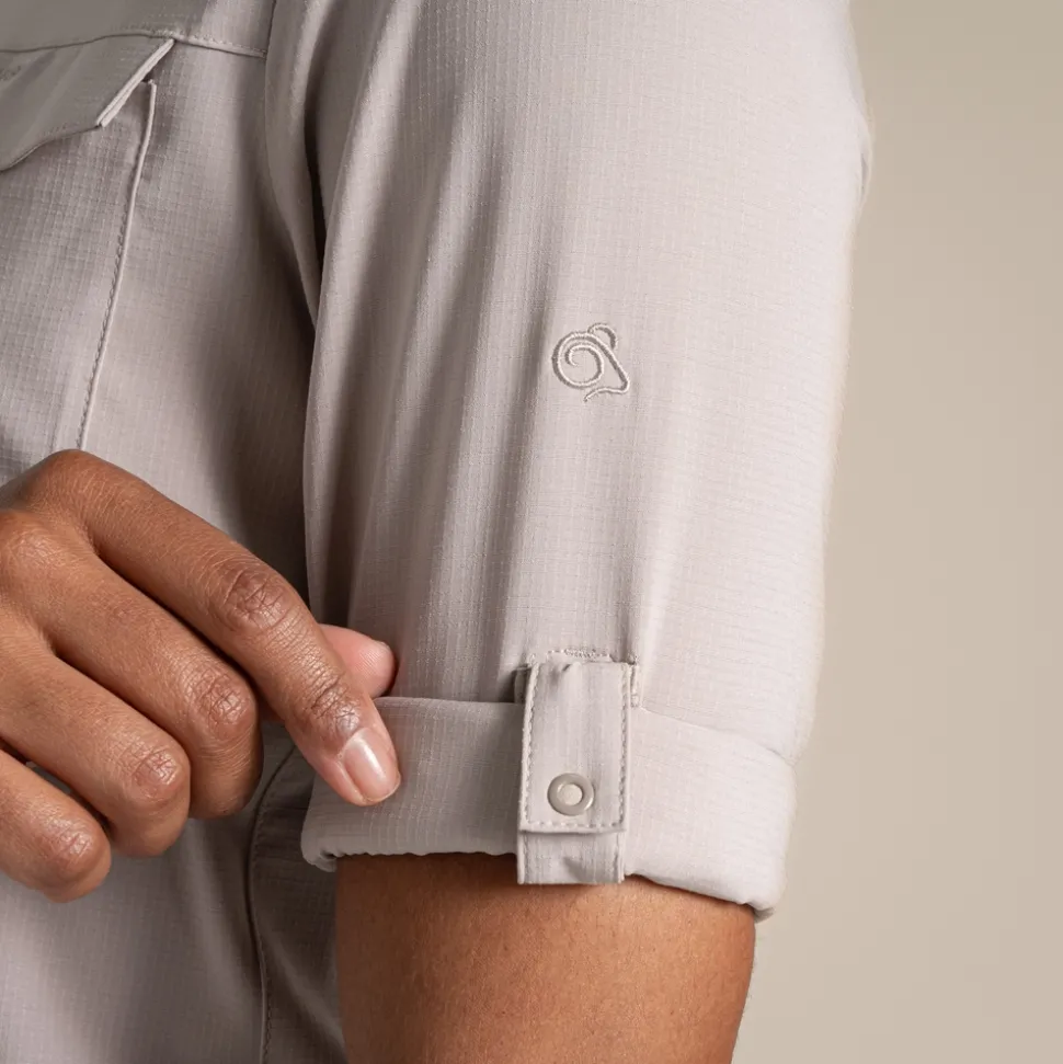 Damen NosiLife Pro Langarmshirt III | Soft Mushroom