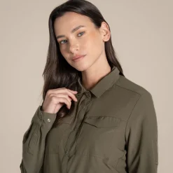 Damen NosiLife Pro Langarmshirt III | Wild Olive