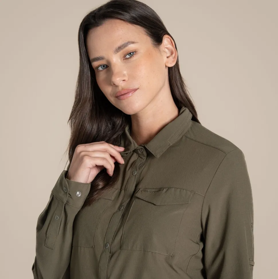 Damen NosiLife Pro Langarmshirt III | Wild Olive
