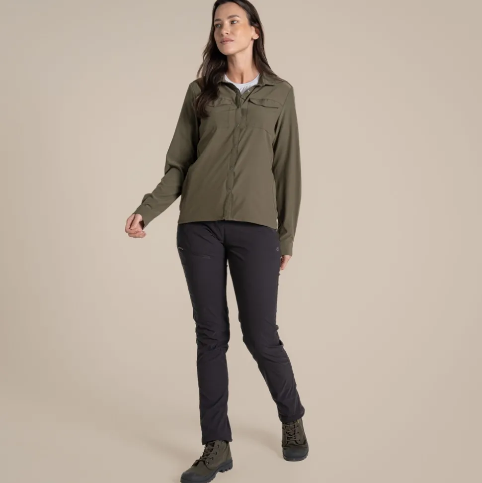 Damen NosiLife Pro Langarmshirt III | Wild Olive