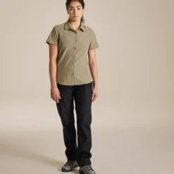 Damen-Kurzarmshirt „Expert Kiwi“. | Pebble