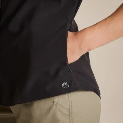 Damen-Kurzarmshirt „Expert Kiwi“. | Black