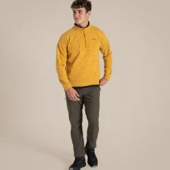 Esk-Fleecejacke mit halbem Reißverschluss für Herren | Warbler Yellow