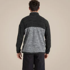 Esk-Fleecejacke mit halbem Reißverschluss für Herren | Cloud Grey