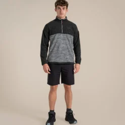 Esk-Fleecejacke mit halbem Reißverschluss für Herren | Cloud Grey