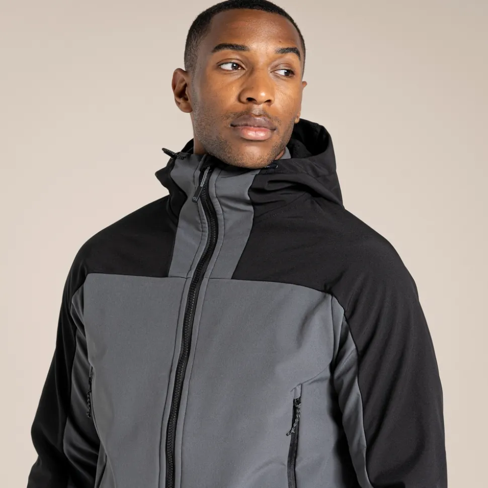 Expert Active Softshelljacke mit Kapuze | Carbon Grey / Black