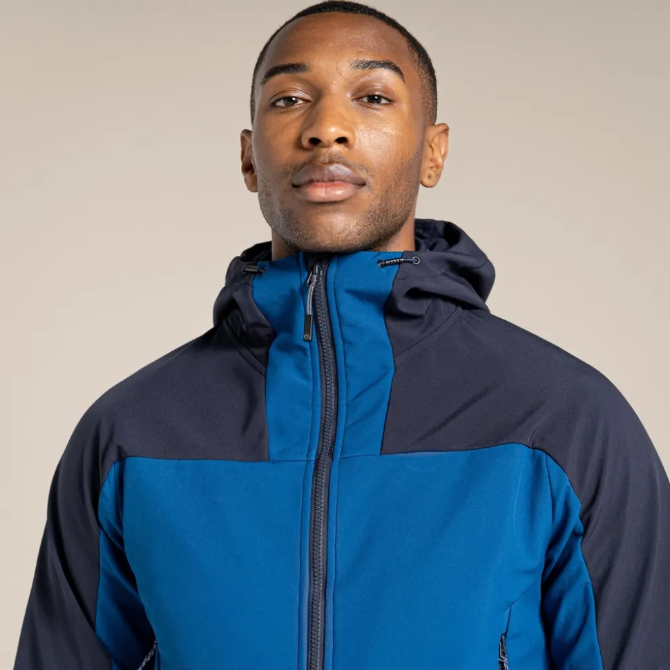 Expert Active Softshelljacke mit Kapuze | Poseidon Blue / Dark Navy