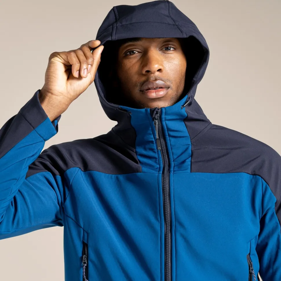 Expert Active Softshelljacke mit Kapuze | Poseidon Blue / Dark Navy