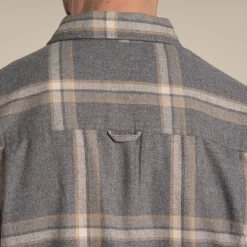 Gage Hemd mit langem Ärmel | Soft Grey Marl Check