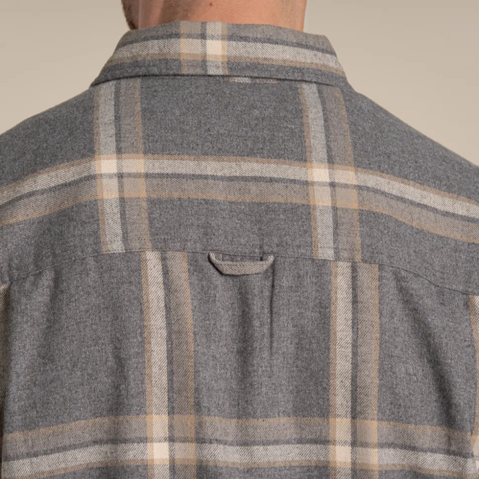 Gage Hemd mit langem Ärmel | Soft Grey Marl Check